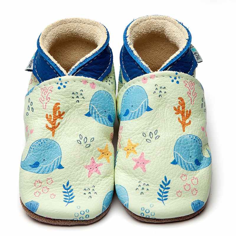 Inch Blue Baby Booties Whale Watch 4031 main