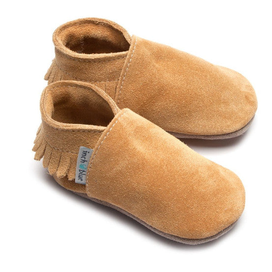 Inch Blue Baby Booties Tan Moccasin side 2