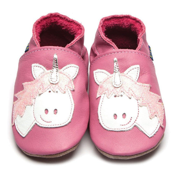 Inch Blue Baby Booties Unicorn Rose Pink Toddler Shoes