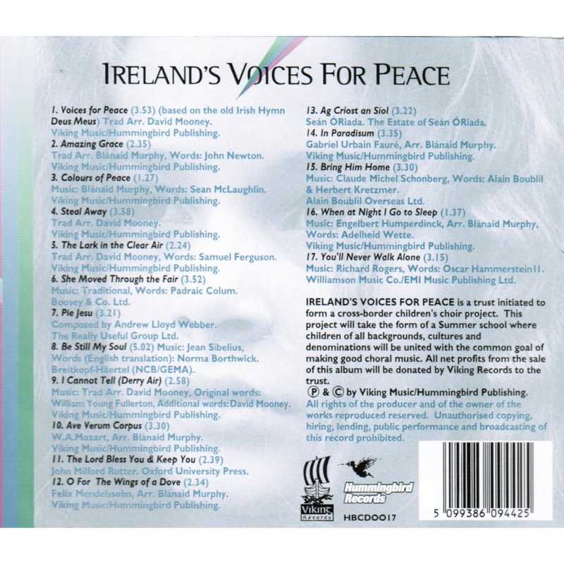 Irelands Voices For Peace CD HBCD0017 track list