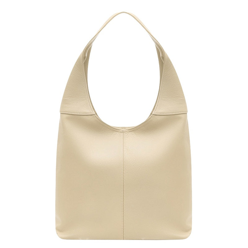 Italian Leather Bella Bag Cream PL259 front
