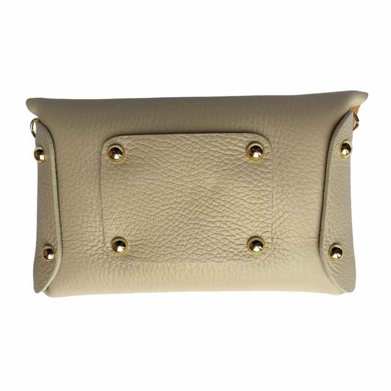 Italian Leather Bumbag Cream back