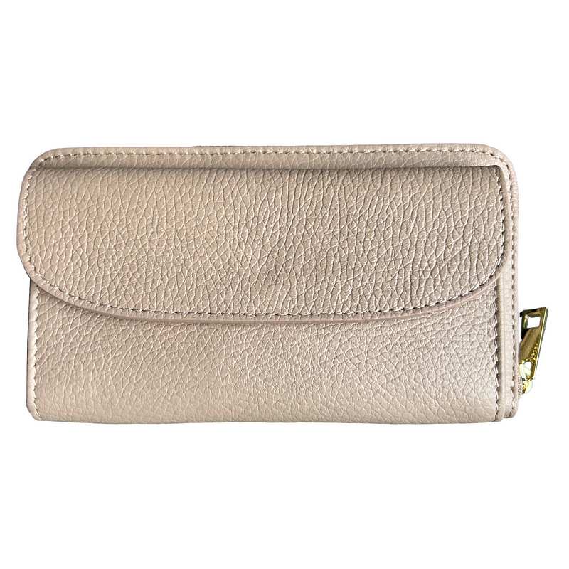 Italian Leather Cross-Body Bag Smoke Rose PS469 front