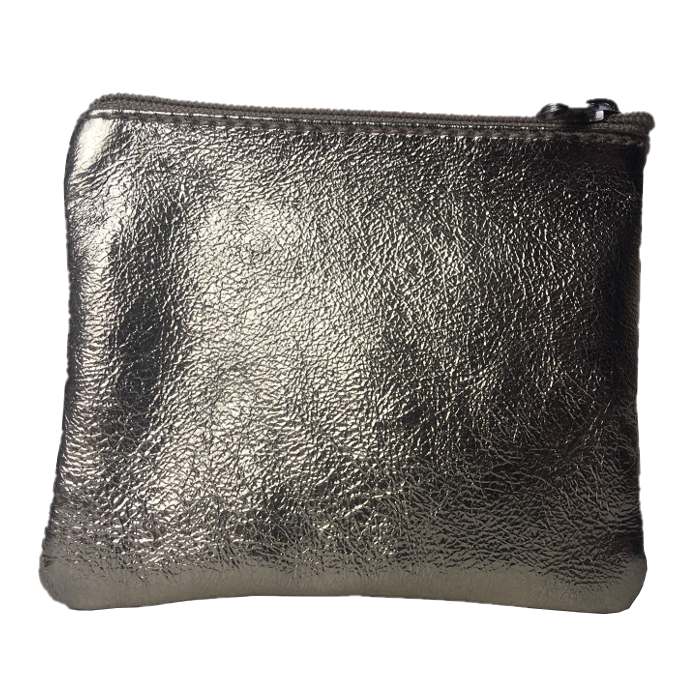 Italian Leather Coin Purse Gold back