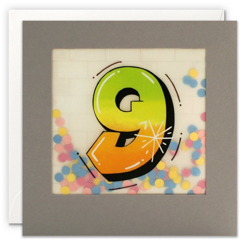 James Ellis Age 9 Graffiti Paper Shakies Birthday Card PP3416 front