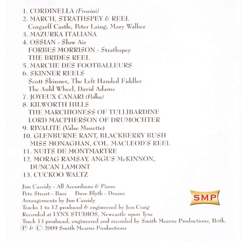 Jimmy Cassidy The Jim Cassidy Collection SMR155CD CD inlay track track list