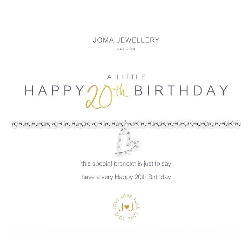 Joma Jewellery A Little Happy 20th Birthday Bracelet