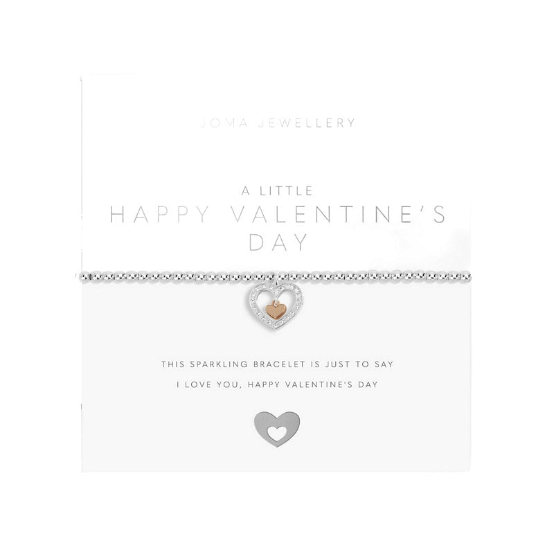 Joma Jewellery A Little Happy Valentine's Day Bracelet 5870 on card