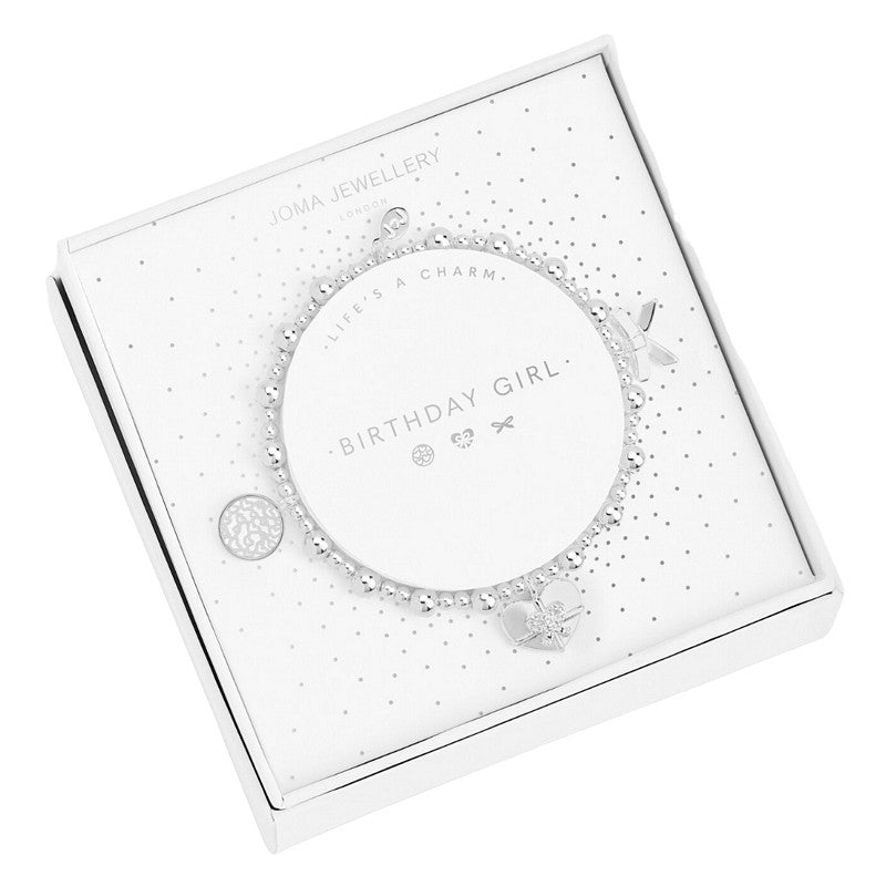Joma Jewellery Birthday Girl Charm Bracelet Boxed