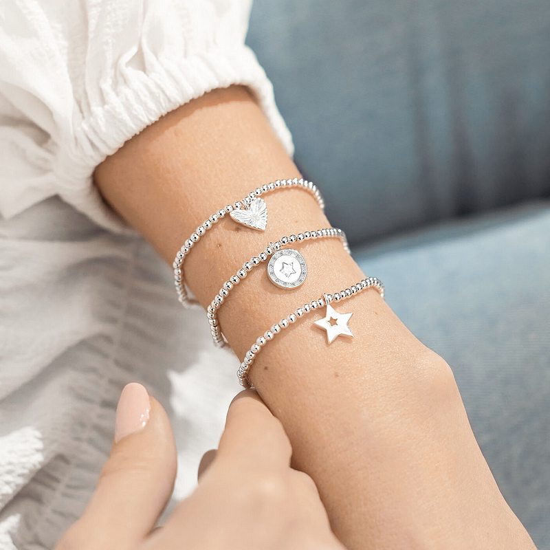Joma Jewellery Celebration Bracelet Set Happy Birthday 5334 on model