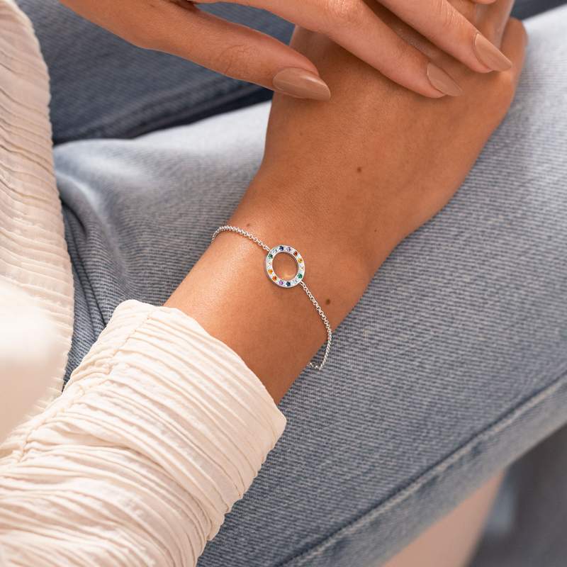 Joma Jewellery Colours Of You Rainbow Bracelet 5144 on model