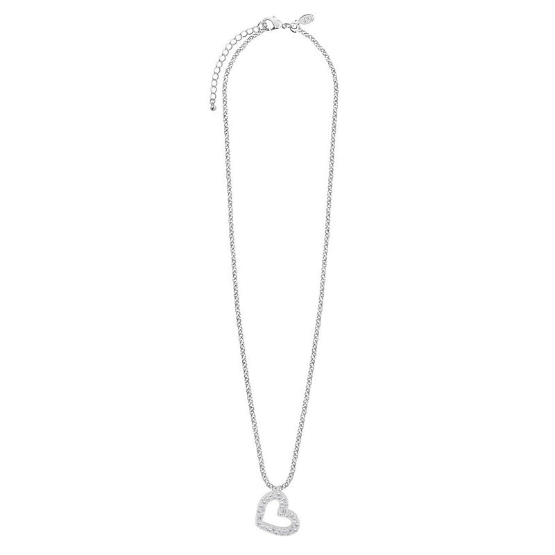 Joma Jewellery Lucia Lustre Heart Pave Necklace 4800 main
