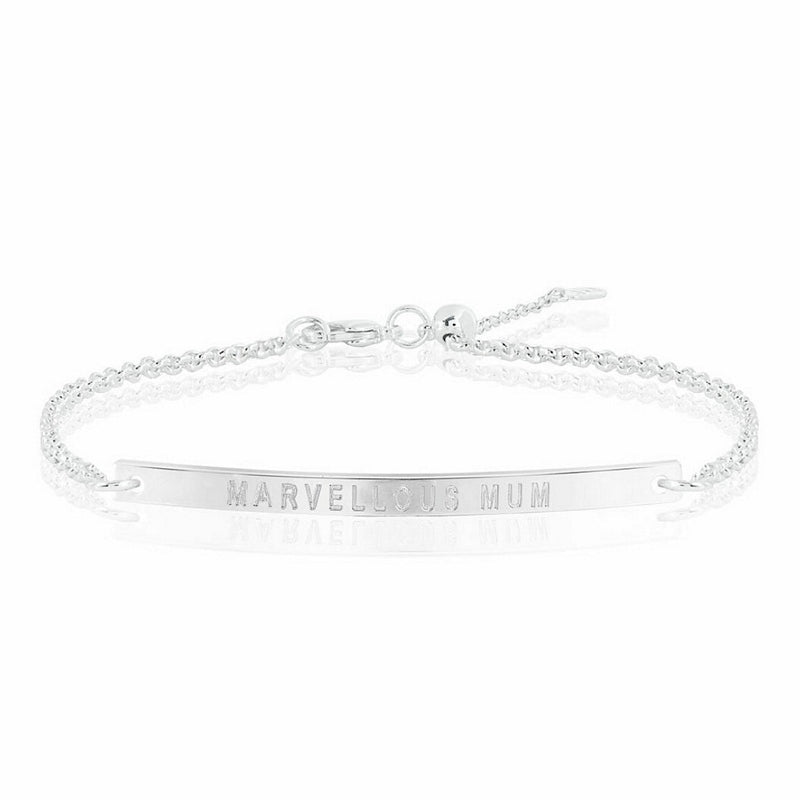 Joma Jewellery Occasion Gift Box Marvellous Mum Bracelets 4244 Silver Bar