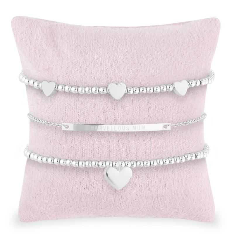 Joma Jewellery Occasion Gift Box Marvellous Mum Bracelets 4244 on cushion