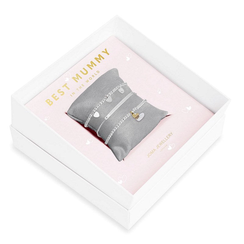 Joma Jewellery Occasion Gift Box Silver Bracelets Best Mummy In The World 4281 Bracelet main