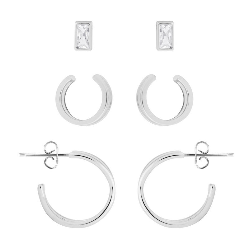 Joma Jewellery Tahlia Trio Gem Earring Cuff Pack main 2