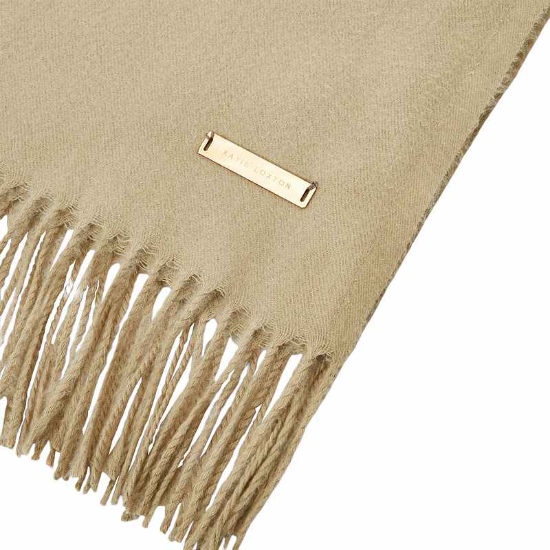 Katie Loxton Blanket Scarf in Olive KLS442 fringe