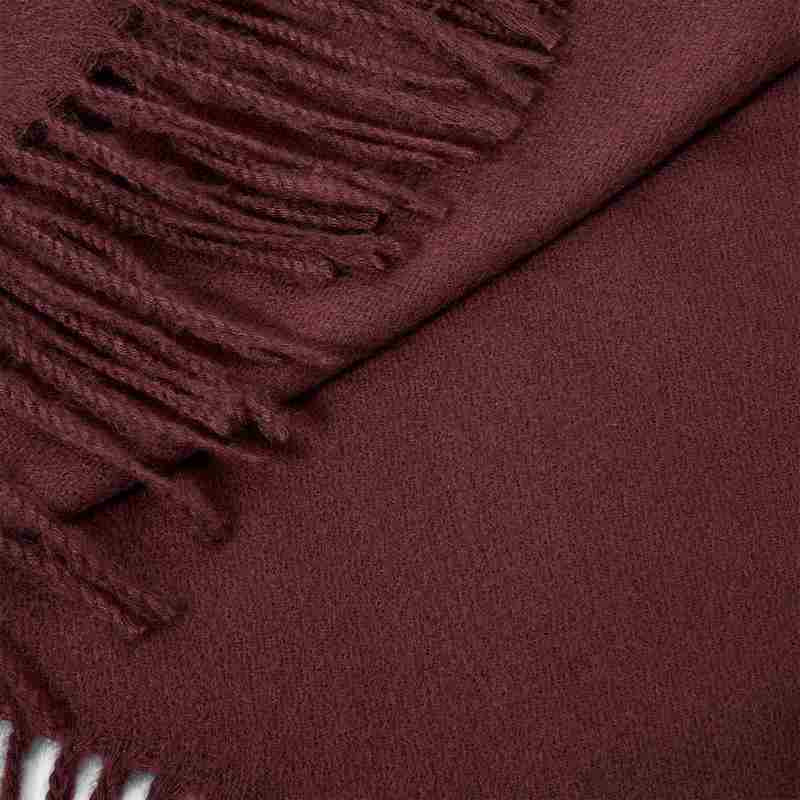 Katie Loxton Blanket Scarf in Plum KLS443 detail