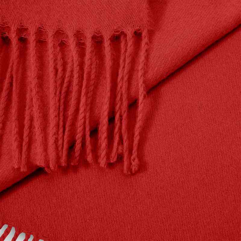 Katie Loxton Blanket Scarf in Red KLS464 detail