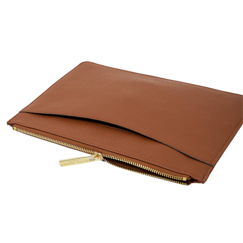 Katie Loxton Cara Pouch in Cognac KLB1707 lying