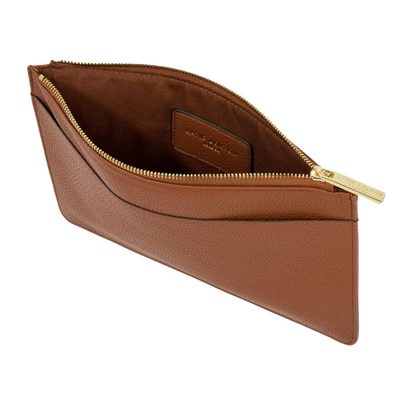 Katie Loxton Cara Pouch in Cognac KLB1707 open