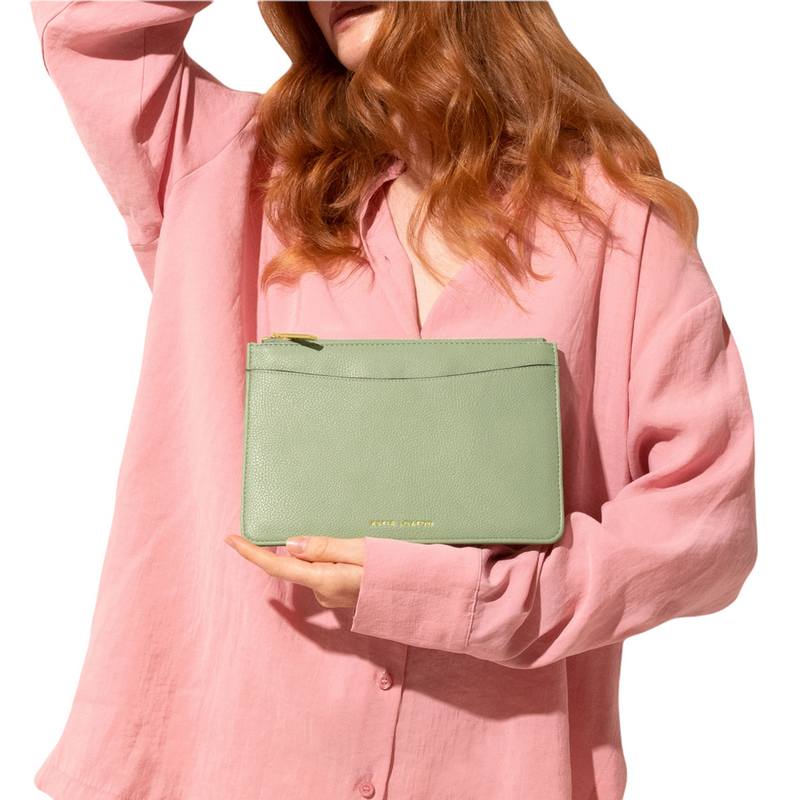 Katie Loxton Cara Pouch in Sage Green KLB2020 with model