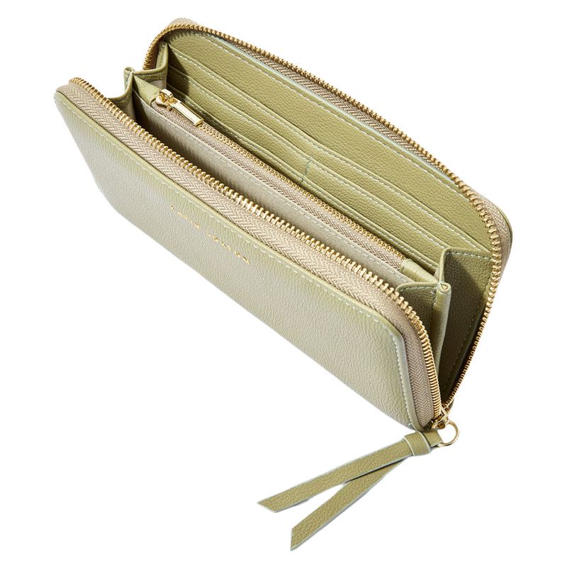 Katie Loxton Isla Purse in Olive KLB2199 open