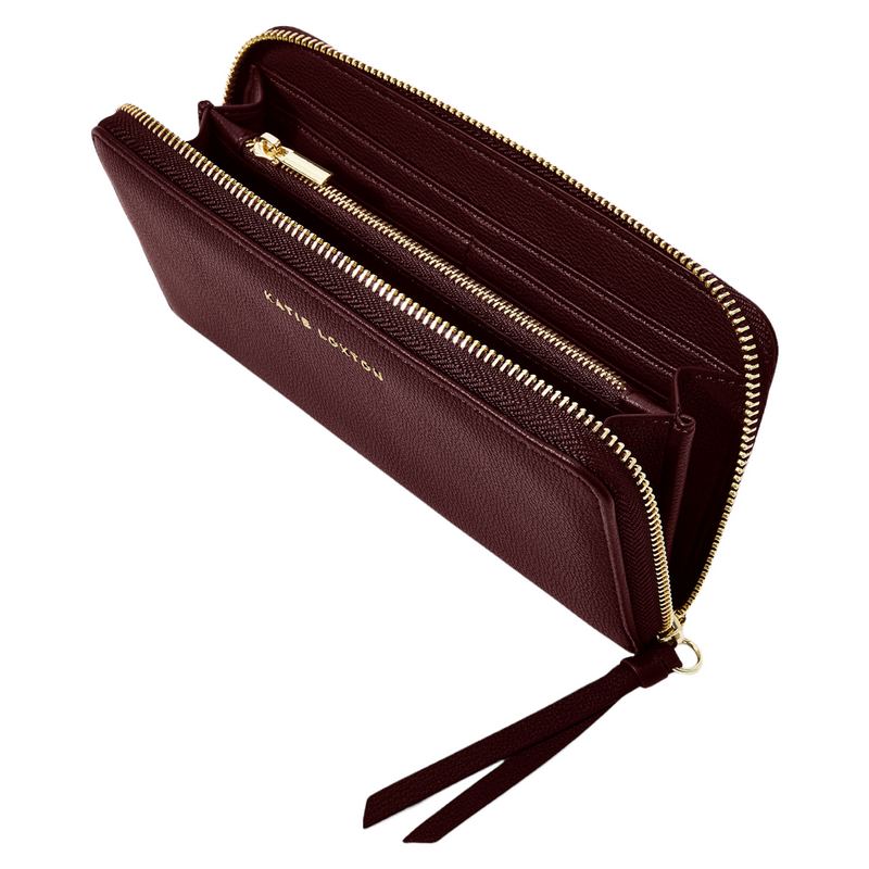 Katie Loxton Isla Purse in Plum KLB2201 open
