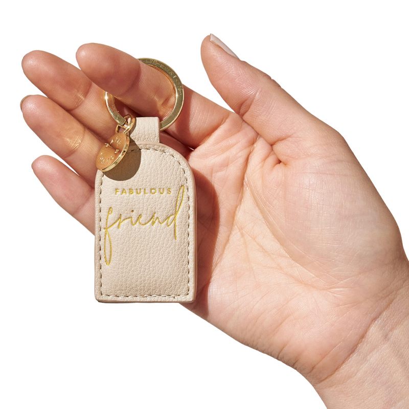 Katie Loxton Keyring Fabulous Friend Taupe KLB2357 on hand