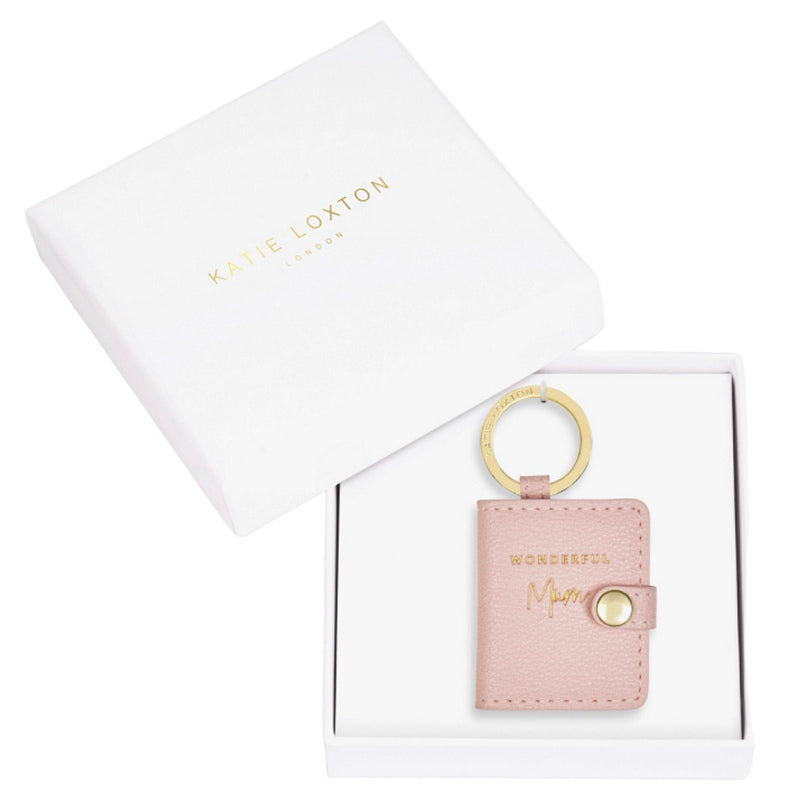 Katie Loxton Keyring Photo Wallet Blush Pink Wonderful Mum KLB1659 in box