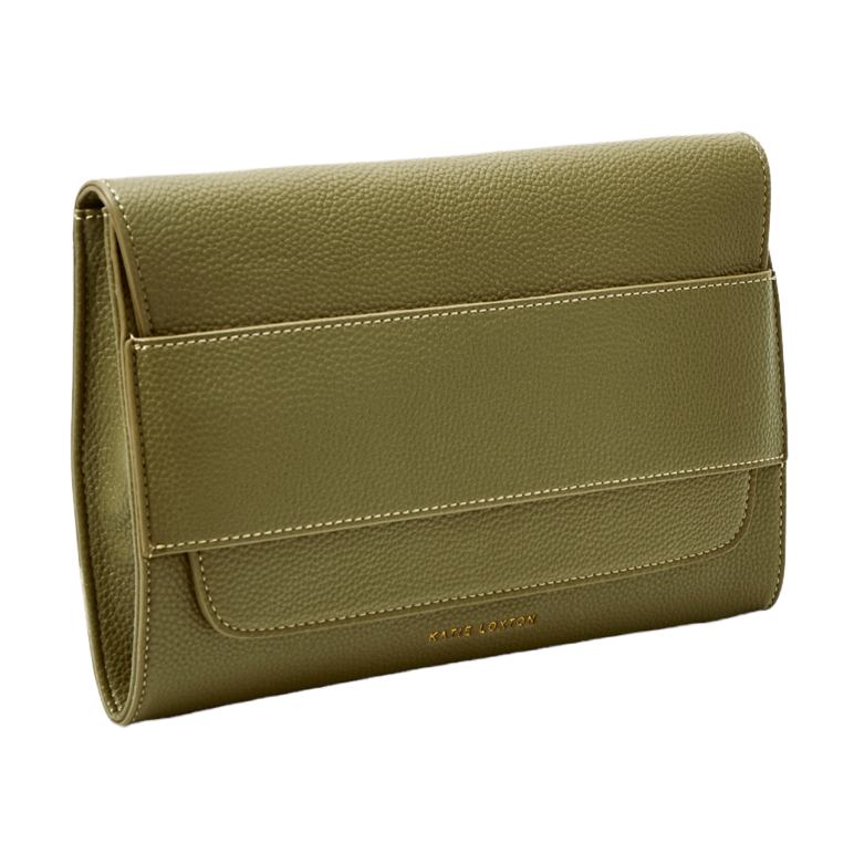 Katie Loxton Lila Clutch in Khaki KLB2245 main