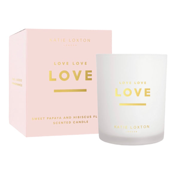 Katie Loxton Love Love Love Sentiment Candle KLC161 main