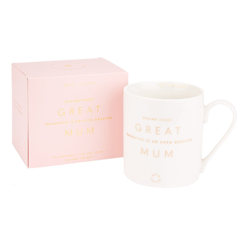 Katie Loxton Porcelain Mug Behind Every Great Daughter Is A Greater Mum KLCW104 with box