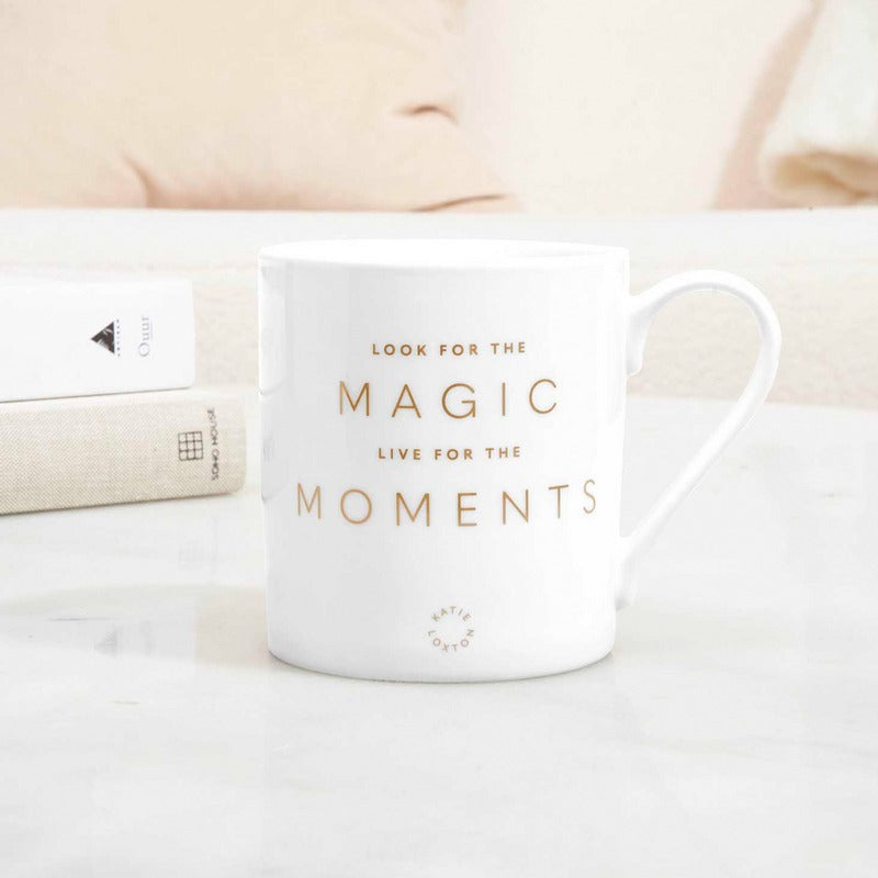 Katie Loxton Porcelain Mug Look For The Magic Live For The Moments KLCW113 lifestyle