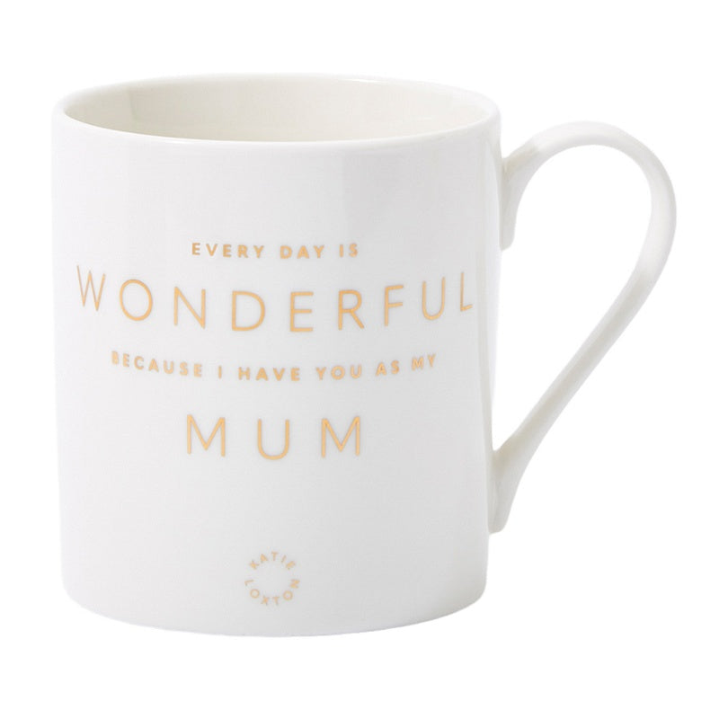 Katie Loxton Porcelain Mug Wonderful Mum KLCW115 front