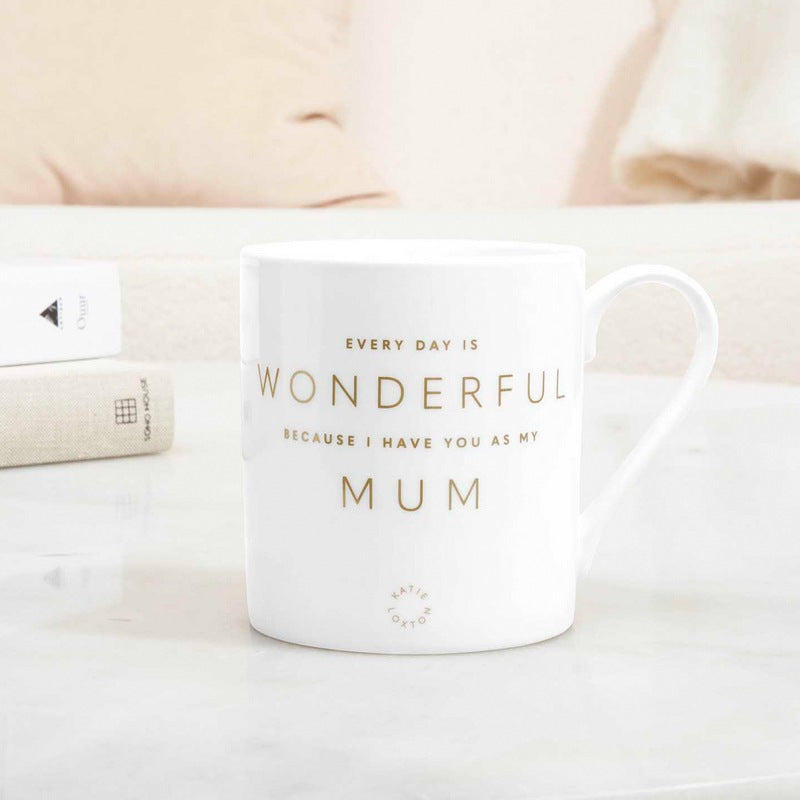 Katie Loxton Porcelain Mug Wonderful Mum KLCW115 lifestyle