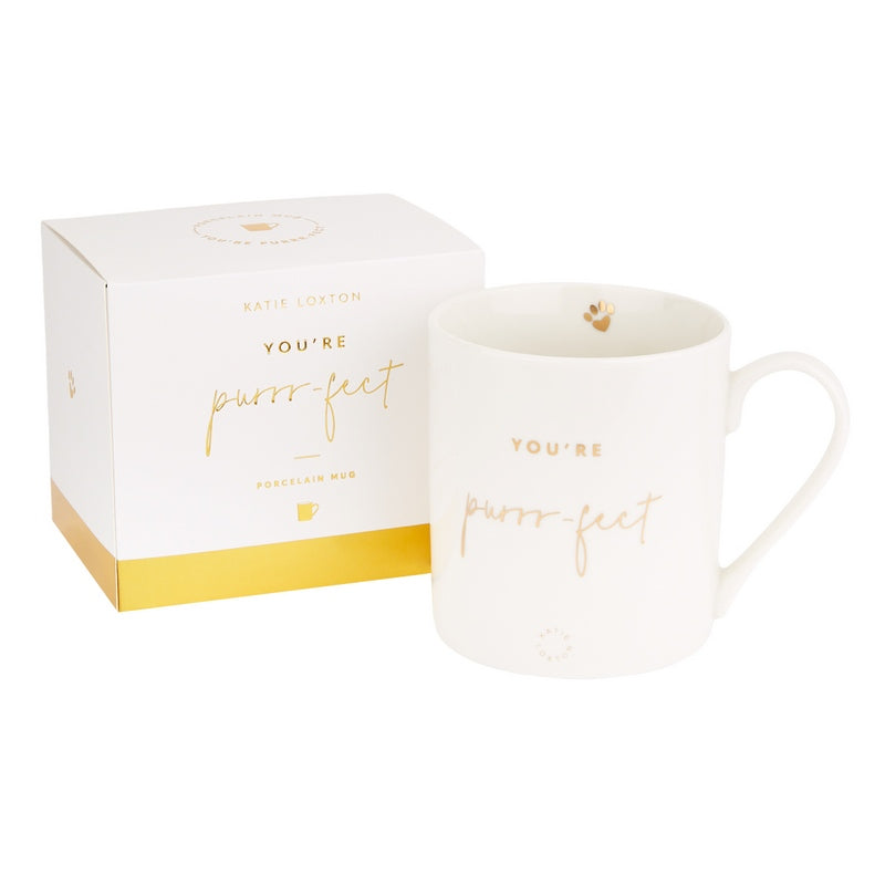 Katie Loxton Porcelain Mug You're Purrr-fect KLCW111 with box
