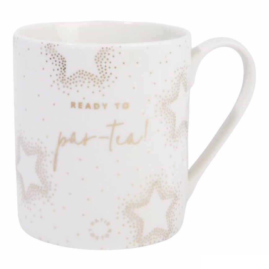 Katie Loxton Porcelein Mug Ready To Par-Tea KLCW095 main