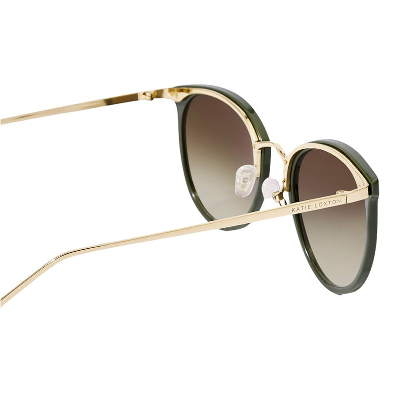 Katie Loxton Santorini Sunglasses in Khaki KLSG033 side