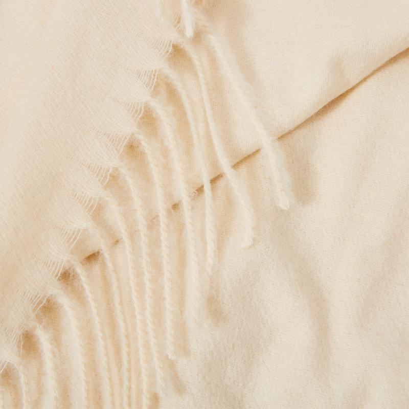 Katie Loxton Sustainable Style Blanket Scarf in Off White KLS418 detail