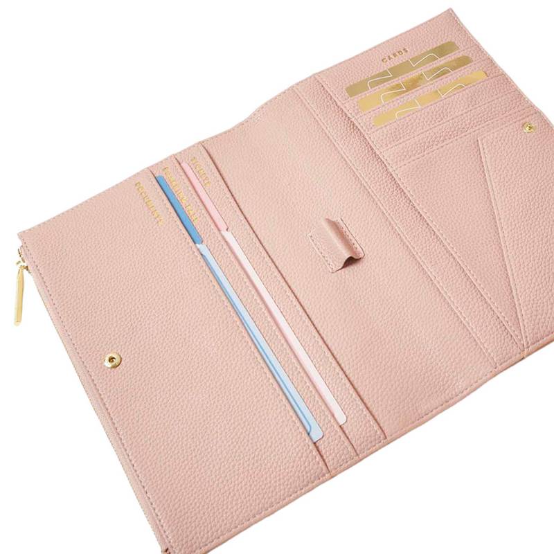 Katie Loxton Travel Document Holder Pale Pink KLB2335 in use