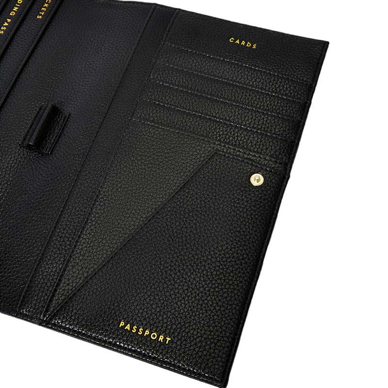Katie Loxton Travel Document Holder in Black KLB2333 passport holder