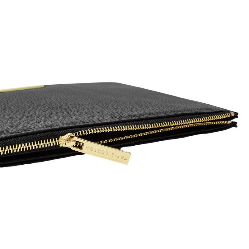 Katie Loxton Travel Document Holder in Black KLB2333 zip