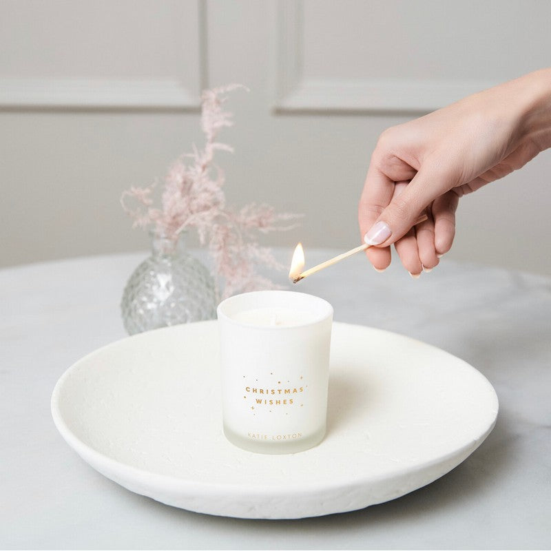 Katie Loxton Vanilla & Salted Caramel Scented Candle Christmas Wishes KLC281 lifestyle