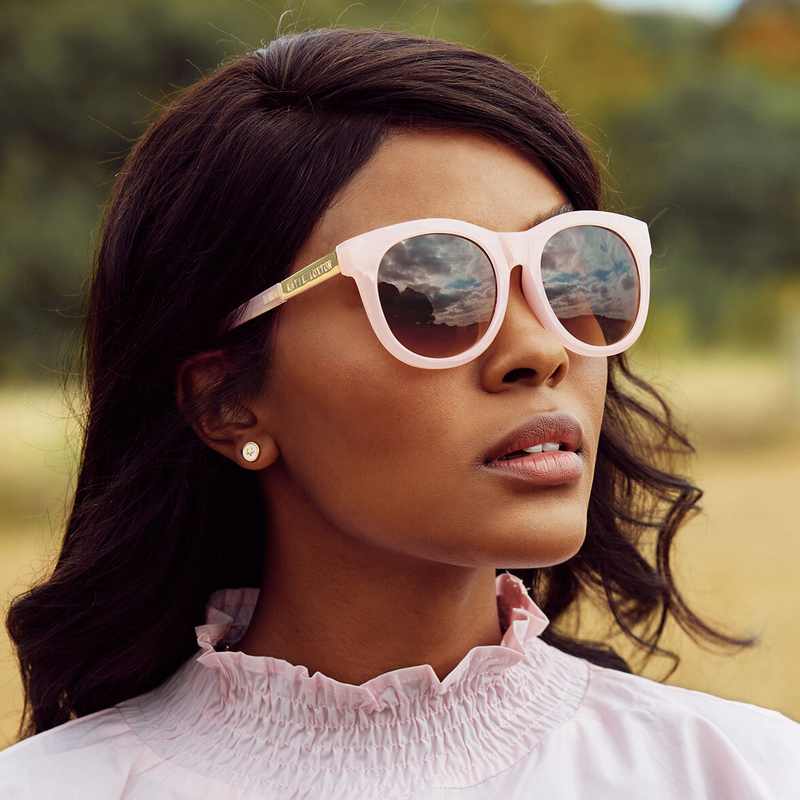 Katie Loxton Vienna Pink Sunglasses klsg017 on model