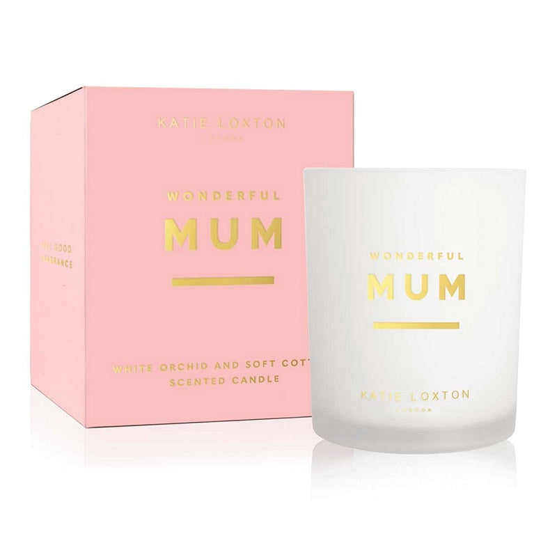 Katie Loxton Wonderful Mum White Orchid Scented Candle klc158 main