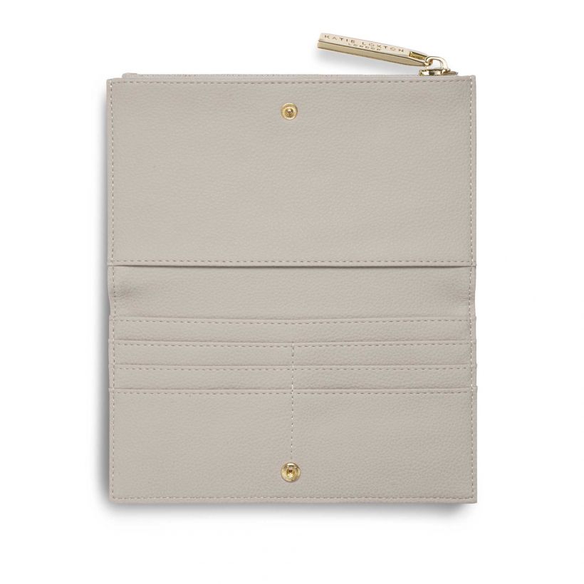 Katie Loxton Alise Fold Out Purse Stone KLB640 open