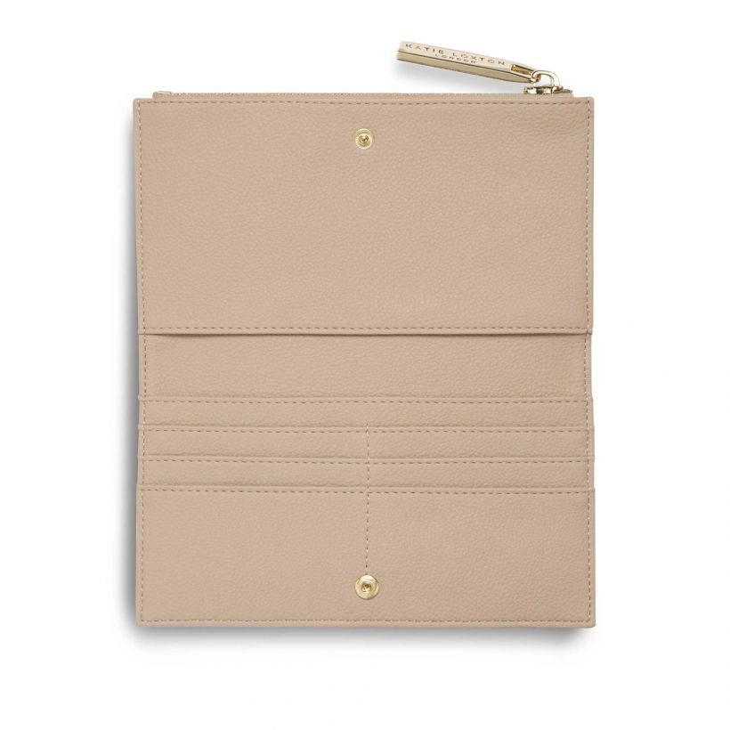 Katie Loxton Alise Fold Out Purse Tan KLB641 open
