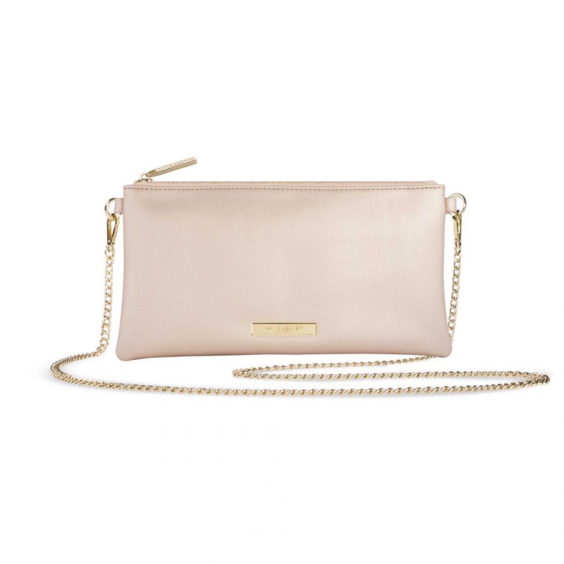 Katie Loxton Freya Cross Body Bag Metallic Champagne KLB662 front