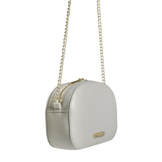 Katie Loxton Half Moon Cross-body Bag - White KLB407 side